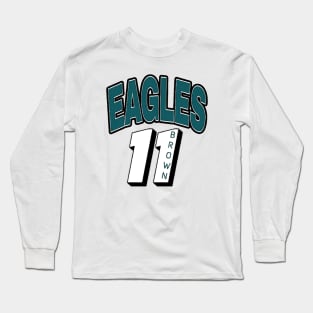 philadelphia eagles star AJ brown Long Sleeve T-Shirt